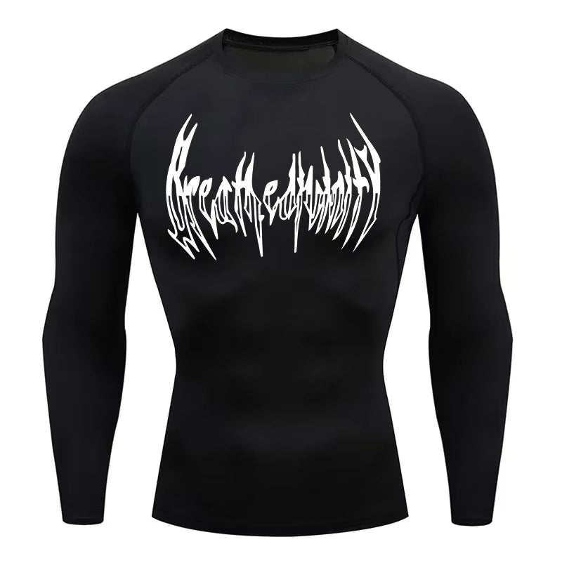 2025 Milk Silk Fitness T-Shirt Men'S Muscle Gym Compression Sportswear Quick-Drying Breathable Sports Bottoming Shirt S-3XL