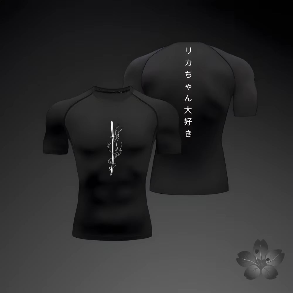Summer Short Sleeve T-Shirt Men Compression Sports T Shirt New Running Quick Dry Gym Jogging Shirts Rashguard Jiu Jitsu Tops Man