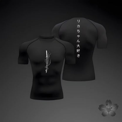 Summer Short Sleeve T-Shirt Men Compression Sports T Shirt New Running Quick Dry Gym Jogging Shirts Rashguard Jiu Jitsu Tops Man