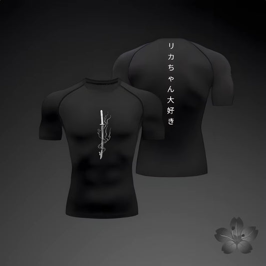 Summer Short Sleeve T-Shirt Men Compression Sports T Shirt New Running Quick Dry Gym Jogging Shirts Rashguard Jiu Jitsu Tops Man