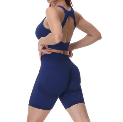 QK 1/2PCS XL Seamless Women Fitness Arise Epic Yoga Sets High Waist Gym Scrunch Leggings Sports Bra Workout Active Wear Suits